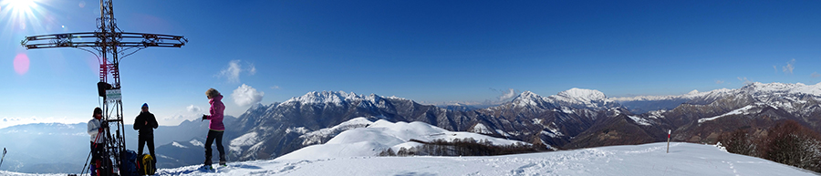 Panorama dalla vetta dello Zuc di Valbona-Valmana verso Resegone, Grigne,Orobie